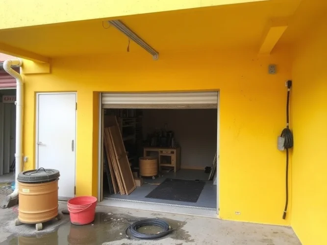 Pulizia post-sinistro nel seminterrato e nel garage a Pescara 65100